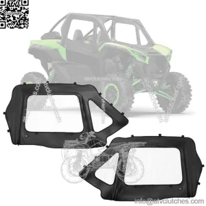 For Kawasaki Teryx KRX 1000 2020-2024 UTV Soft Upper Door Enclosure Set
