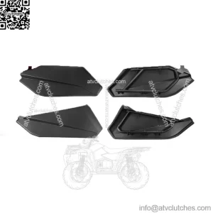 Plastic Front + Rear Lower Door Panels Inserts For Can Am Maverick X3 Max 17-23