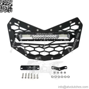 For Can-Am X3 Maverick RR Turbo Front Bumper Grille & LED Light Bar 32W 1800LM