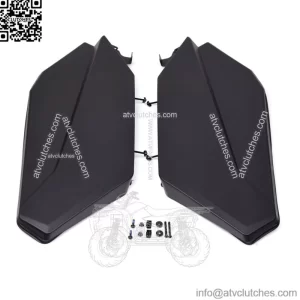 Black Rear Lower Door Panels Inserts for 2017 2018-2023 Can Am Maverick X3 MAX (For: Can-Am Maverick X3)