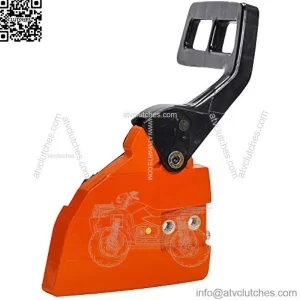 Clutch Cover Brake Handle Sprocket Brake Cover Compatible with Husqvarna 136 137 141 142 Chainsaw Replacement Part#530054802, 5300548-02, 530053017