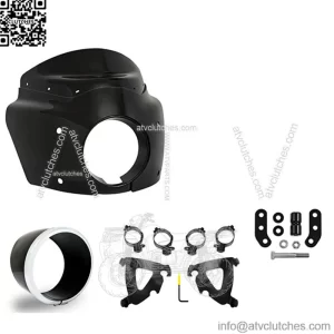 Black Road Warrior Fairing 13 Black Smoke Windshield Kit Harley Low Rider S 20+ (For: Harley-Davidson)