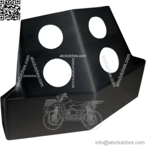 Speed Merchant Front Frame Skid Plate Black Aluminum Harley Dyna FXD 1999-2005 (For: Harley-Davidson)