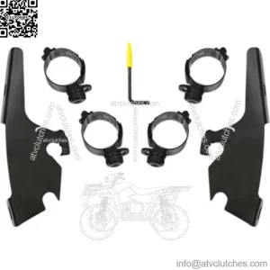 Memphis Shades Black Fats Windshield Trigger-Lock Mount Harley Sport Glide 18+ (For: Harley-Davidson)