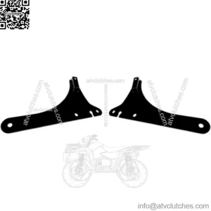 Cycle Visions 8 3/4" Sissy Bar Side Plates Black Harley Softail 18+ FLSL FXBB (For: Harley-Davidson)