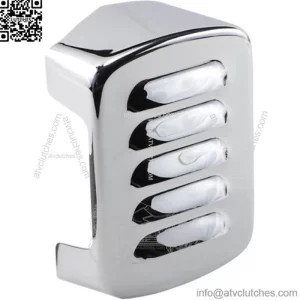 Drag Specialties Chrome Louvered Coil Cover 1965-99 Harley Softail Dyna (For: Harley-Davidson)
