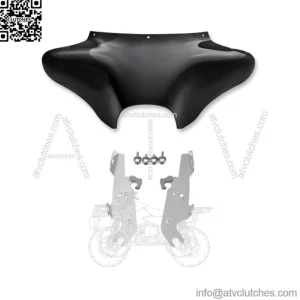 Memphis Shades Batwing Fairing Windshield Polish Mount Kit Harley 86-17 Softail (For: Harley-Davidson)