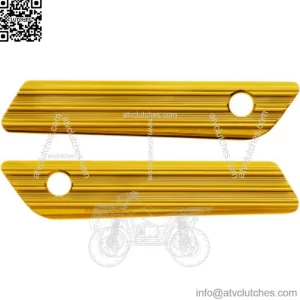 Arlen Ness Gold Anodized 10 Gauge Saddlebag Hinge Latch Cover Harley Touring 14+ (For: Harley-Davidson)