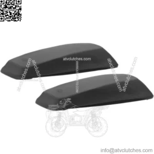 Mustang Saddlebag Plain Black Lid Covers Black Stitching 14-21 Harley Touring (For: Harley-Davidson)