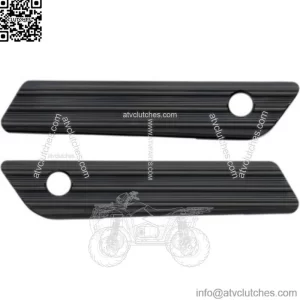 Arlen Ness Black Anodized 10 Gauge Saddlebag Hinge Latch Covers Harley Touring (For: Harley-Davidson)