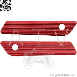 Arlen Ness Red Anodized 10 Gauge Saddlebag Hinge Latch Cover Harley Touring 14+ (For: Harley-Davidson)