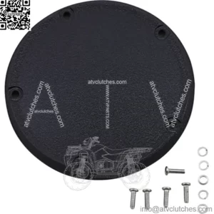Drag Specialties Wrinkle Black Domed Derby Cover Primary 18+ Harley Softail (For: Harley-Davidson)