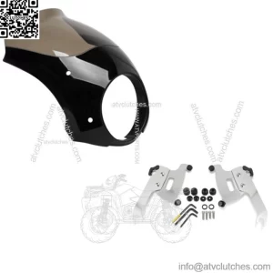 Memphis Shades Bullet Fairing Windshield Polished Mount Harley Softail Slim 18+ (For: Harley-Davidson)