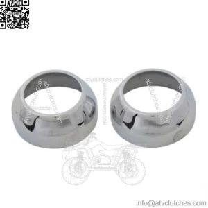 V-Twin 39mm Fork Boot Cover Set Pair Chrome OE Harley XL Super Glide 87+ (For: Harley-Davidson)