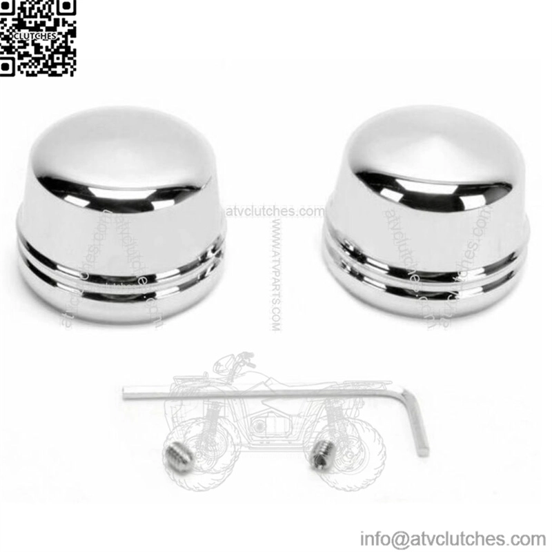 Chrome Front End Lower Axle Caps Covers Harley Touring Street Electra Glide Dyna (For: Harley-Davidson)