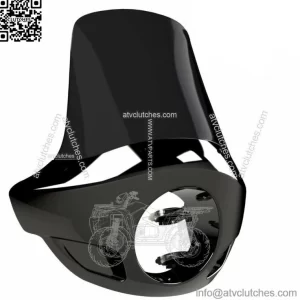 Burly Brand Black Tall Touring Sport Fairing Windshield Harley 35 39 41 49 mm (For: Harley-Davidson)