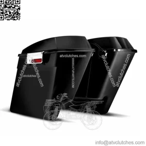 DNA 4" Stretched Extended ABS Saddlebags Bag Latches Harley Touring Bagger 93-13 (For: Harley-Davidson)