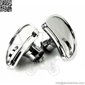 Chrome Fairing Mount Mirrors Blind Spot Mirror Harley Batwing Fairing Touring (For: Harley-Davidson)