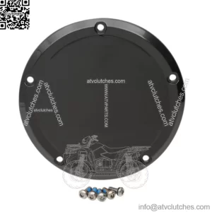Drag Specialties Gloss Black Derby Cover Transmission Accent 16+ Harley Touring (For: Harley-Davidson)