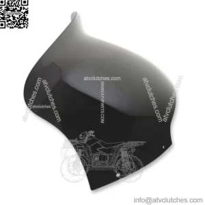 Memphis Shades 10" Dark Black Smoke Spoiler OE Windshield Harley 15+ Road Glide (For: Harley-Davidson)