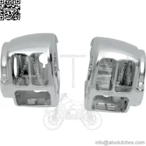 Drag Chrome Handlebar Switch Housing Hand Control Kit Harley Softail Dyna XL 11+ (For: Harley-Davidson)