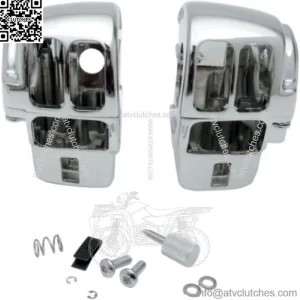 Chrome Handlebar Switch Housing Hand Control Kit 96-07 Harley Touring FLH Radio (For: Harley-Davidson)