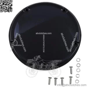 Drag Specialties Gloss Black Domed Derby Cover Primary Accent 18+ Harley Softail (For: Harley-Davidson)