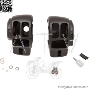 Matte Black Handlebar Switch Housing Hand Controls 96-07 Harley Touring w/ Radio (For: Harley-Davidson)