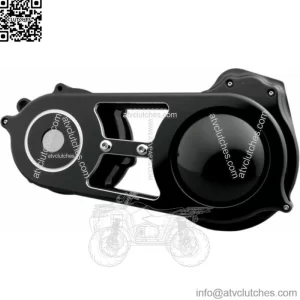 Black BDL 2" Shorty Open Belt Drive Primary 1990-2006 Harley Touring Bagger FXR (For: Harley-Davidson)