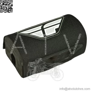 5.5" Nylon Black/White Bar Pad for Oversize MX Handlebars (M-375)