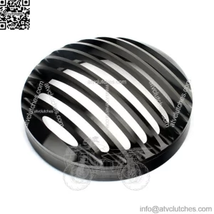 Aluminum Motorcycle Black Headlight Grill Cover For Harley