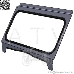 Kawasaki Teryx 2014 - 2015 & Teryx 4 2012 - 2015 glass windshield frame (For: Kawasaki Teryx 800)