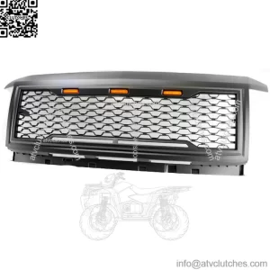 For 2015-2019 Chevy Silverado 2500 3500 HD Hood Upper Grille w/Amber Light Black (For: More than one vehicle)