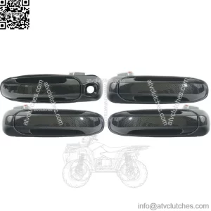 NEW Exterior Door Handle SET Carbon Fiber Look For 02-08 Dodge Ram  (For: Chevrolet Silverado 1500)