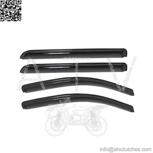 4pcs Window Visors Sun Rain Guards for 2014-2018 Sierra Silverado Crew Cab (For: More than one vehicle)
