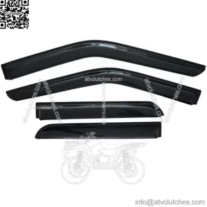 4pcs Out Channel Window Visors Rain Guards For 2015-2020 Ford F150 Supercrew Cab (For: Ford F-150)