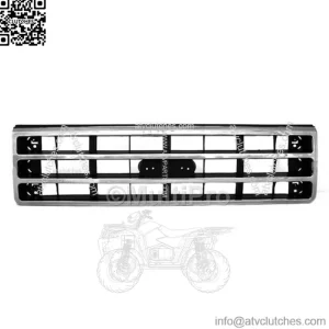 Grille For 89-91 Ford F-150 F-250 Chrome Shell w/ Silver Insert Plastic (For: Ford F-150)