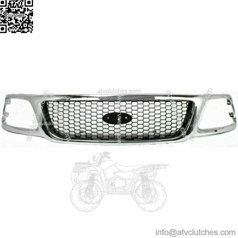 New Fits 1999-2003 Ford F-150 F-250 Grille Honeycomb Chrome Shell Black Insert (For: Ford F-150)