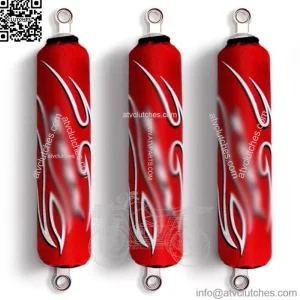 Red Shock Covers Honda TRX 250 R X Sportrax TRX 300 Fourtrax TRX 400 EX (Set 3) (For: Honda)