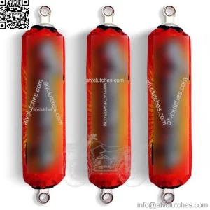 Red Shock Covers Honda Racing TRX 250 TRX 300 TRX 400 EX TRX400 X (Set of 3) (For: Honda FourTrax 200)