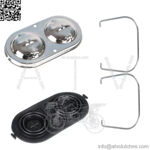For 1967-1982 Chevrolet Corvette Master Cylinder Cover Chrome w/ Bails & Gaskets