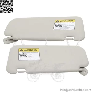 For Mazda3 2010 2011 2012 2013 Sun Visor Driver & Passenger Side Gray Pair