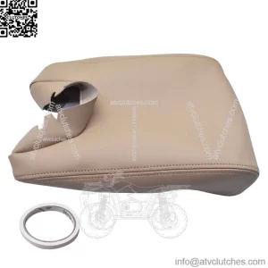 For 2009-2013 2014 Acura TL Center Console Lid Armrest Cover Tan Vinyl Leather