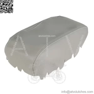 Gray Center Console Lid Armrest Cover Leather For 11-19 Dodge Durango