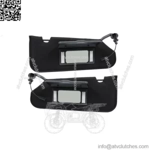 Black Pair Sidea Sun Visor For 2005-2013 Vanity Mirror C6 Shades 23142245