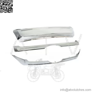 Fit For 2011-2014 Ford Edge Front Upper & Center & Lower Grille Trim Chrome 3PCS