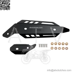 For YAMAHA YFM700R Muffler Mid Pipe Heat Shield Protector 2015-2023 Black (For: More than one vehicle)