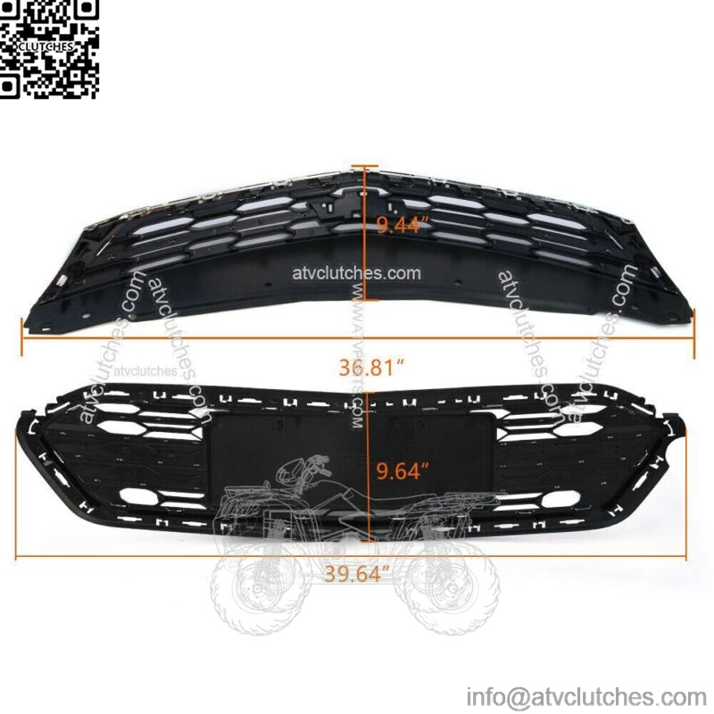 For 2016 2017 2018 Chevrolet Cruze Front Upper and Lower Grille Set - Image 2