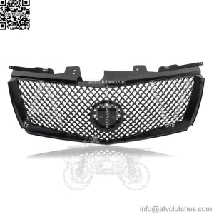 For 2008-2013 Cadillac CTS Front Bumper Upper Grille Mesh Gloss Black
