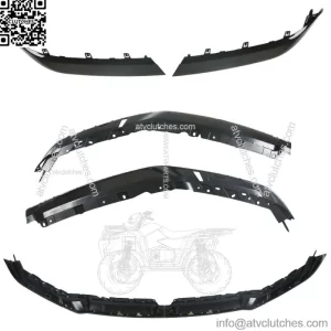 Upper Grille Molding For 2019-2022 Ram 1500 6BT18TZZAJ Black ABS Plastic